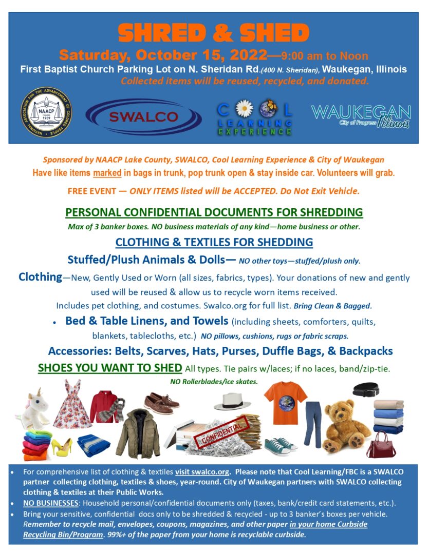 A flyer with several items and instructions for purchasing.